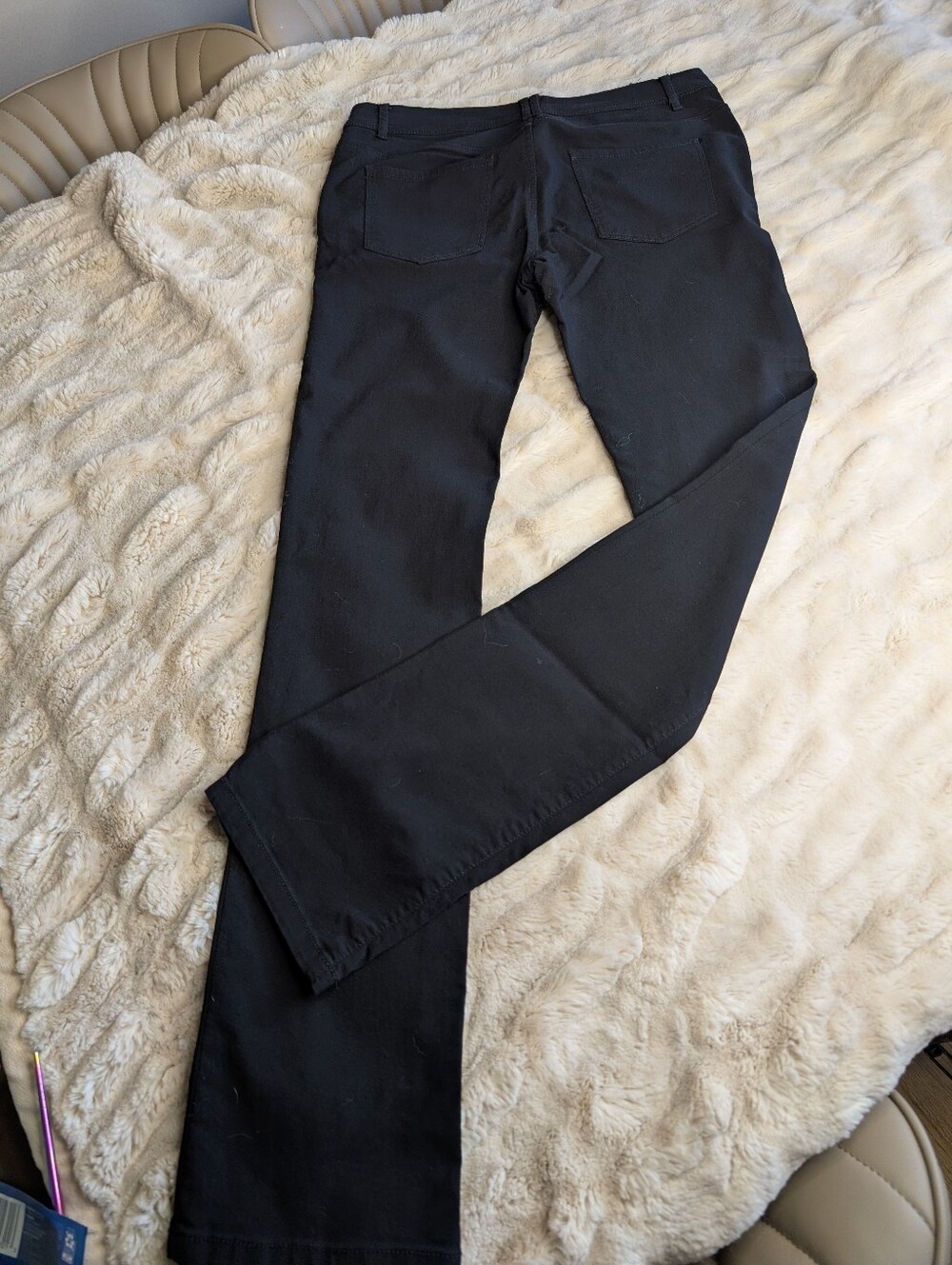 PURE GOLD Women's Black Straight-Leg Pants